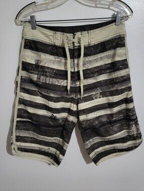 Island Haze Y2K Brown & Cream Board Shorts Size S